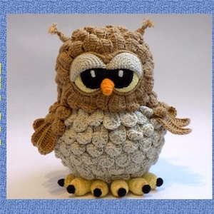 Crochet pattern Owl, pattern amigurumi toy Owl, Tutorial Crochet toy Owl, English PDF pattern image 2