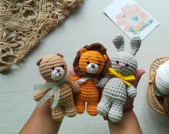 Stuffed zoo animal as little toy for child, little soft toys as mini kids gift