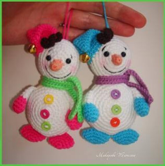 Snowman MuÃ±ecos De Nieve A Ganchillo Patron MuÃ±eco De Nieve