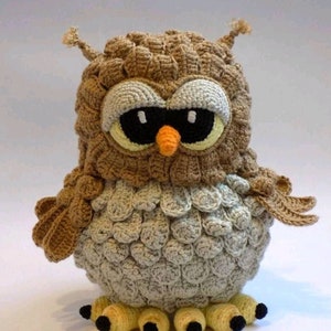 Crochet pattern Owl as big toy for kids, pattern amigurumi toy Owl as gift for Owl lover