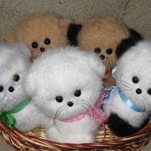 Crochet pattern Toy Fluffy Cat, Amigurumi English PDF Tutorial how to do pets animal