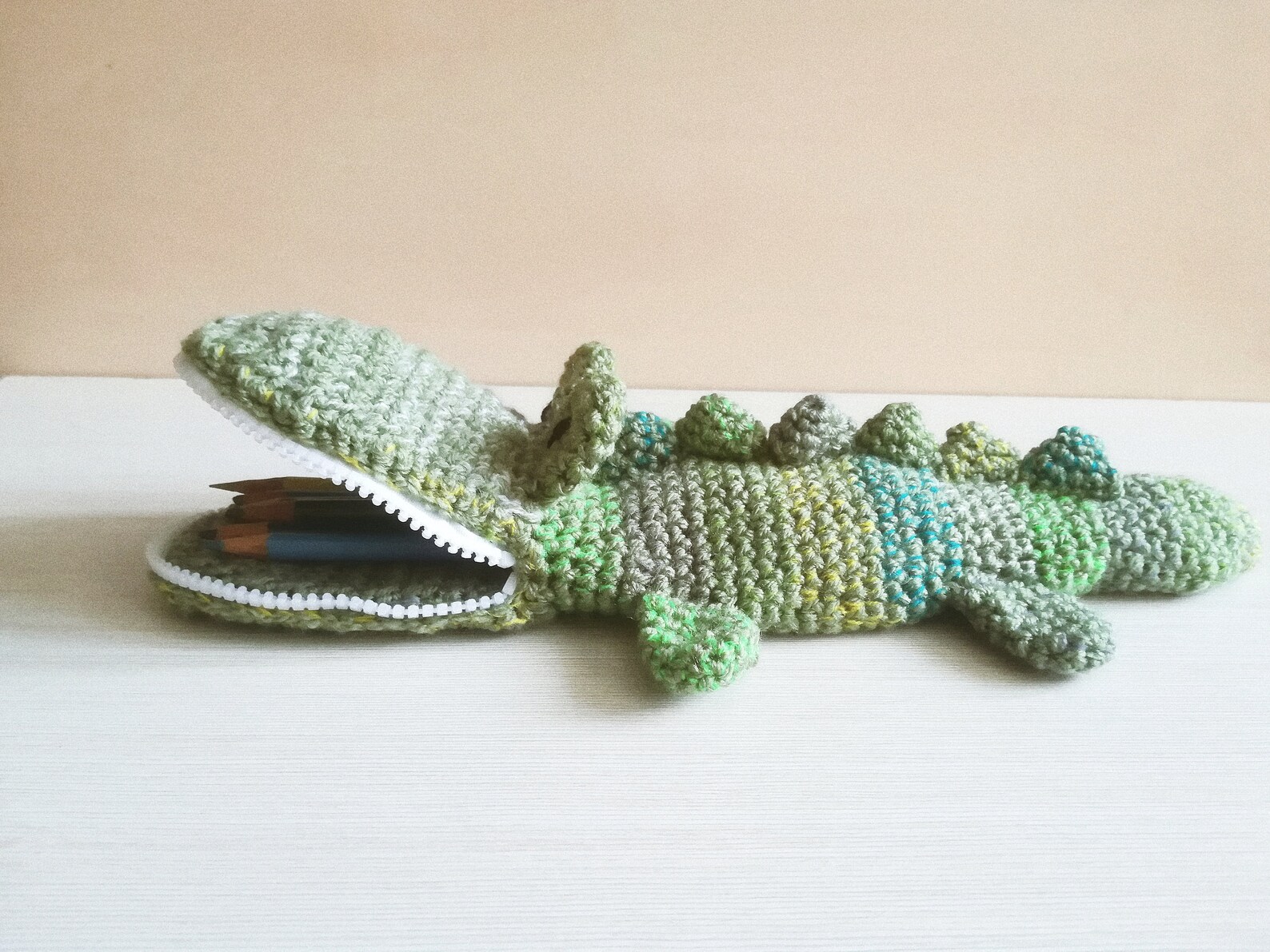 Animal Pencil Case as Crocodile Toy for Schoolchild Crochet Etsy
