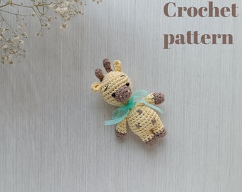 Crochet pattern Giraffe, amigurumi PDF instruction African animal