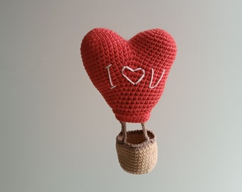 Red Heart Aerostat as Valentine's day decor, heart balloon as gift for lover