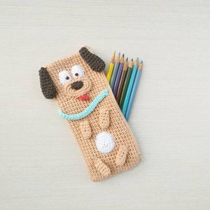 小学生へのプレゼントとして動物のペンケース、新学期のプレゼントとして犬のおもちゃのペンケース、子供用アクセサリーカバー