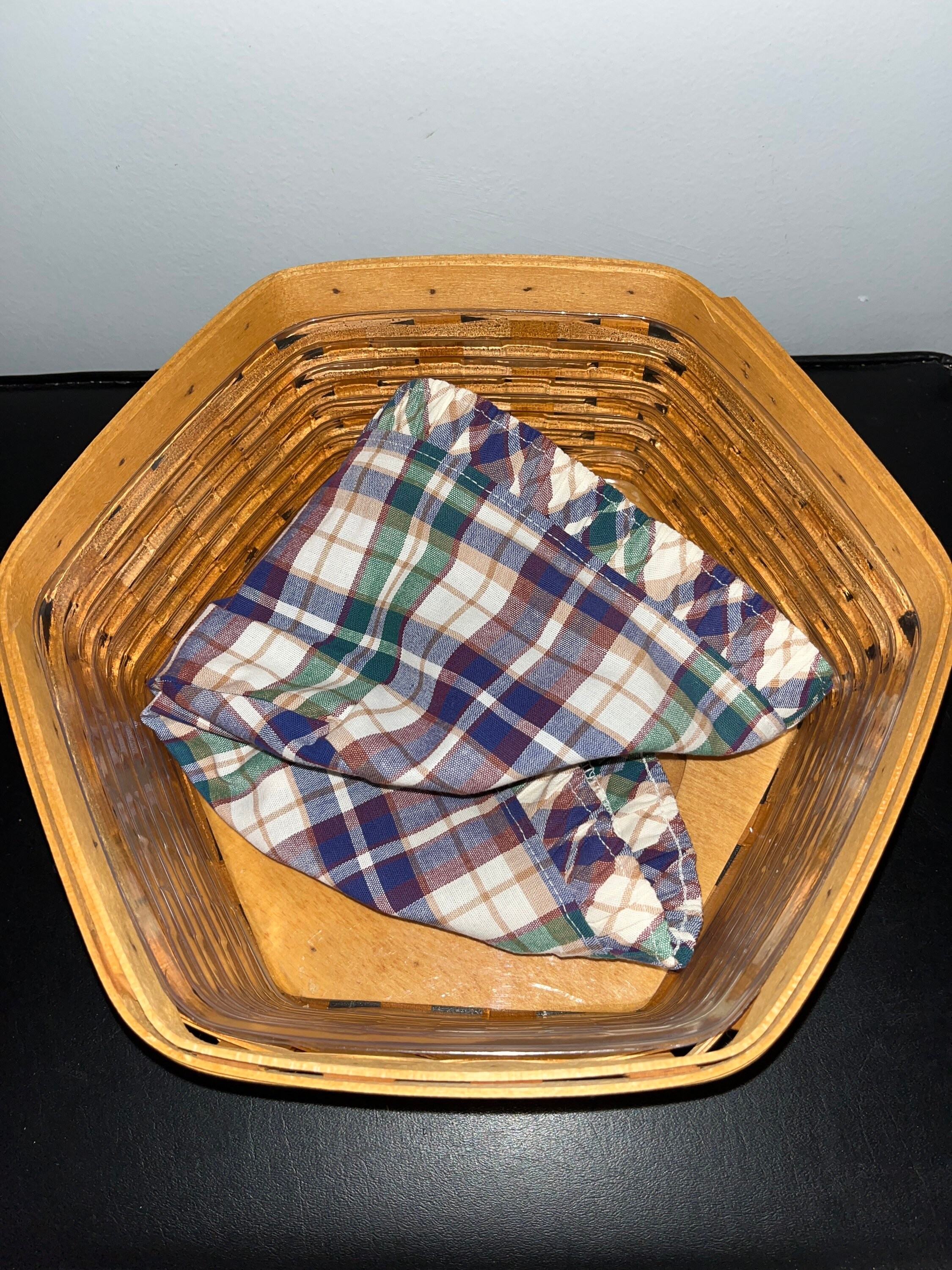 Longaberger Hexagon Basket Liner Plastic Insert. Etsy