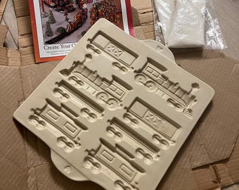 Tren de jengibre de Pampered Chef, sin usar, estado 1998.