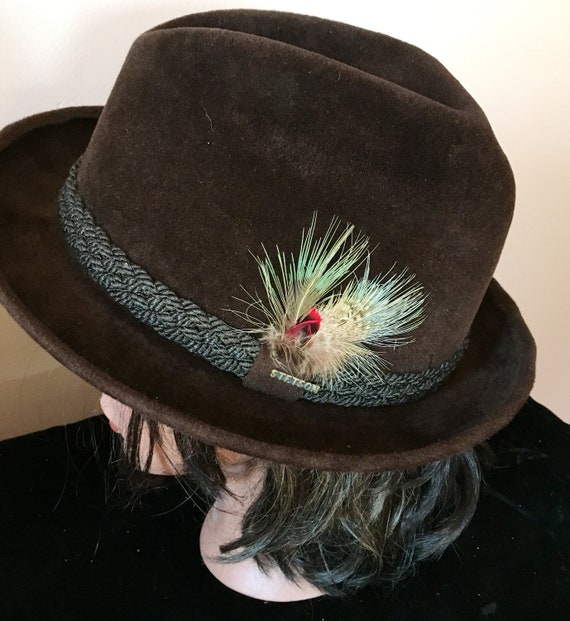 Vintage Stetson Sovereign Brown Velvet 