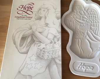 Molde para galletas Hope Angel de Longaberger, año 1994. Nunca usado.