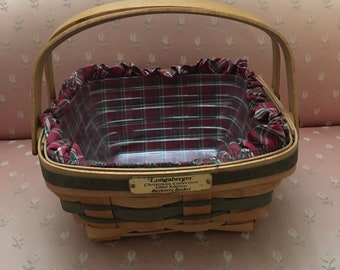 Cesta de colección de arrayán navideño de Longaberger.