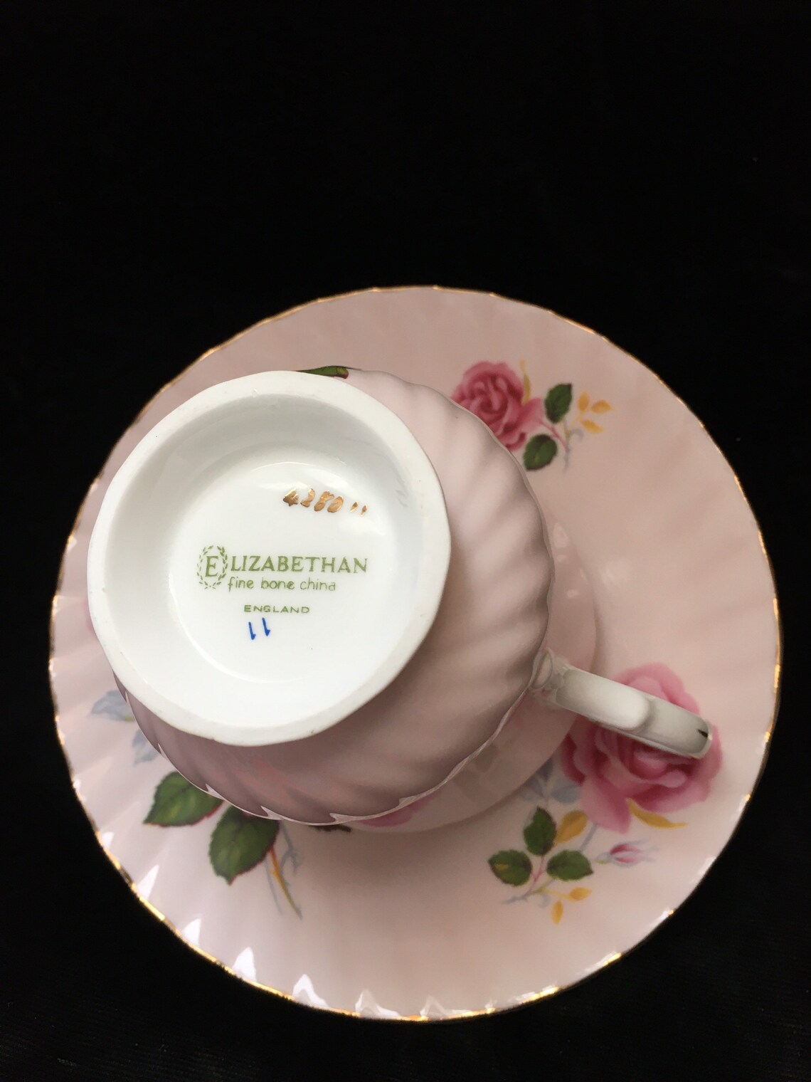 Elizabethan Fine Bone China Tea Cup Matching Saucer. England Etsy