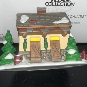 Dept 56 Heritage Village “Tending The New Calves”.