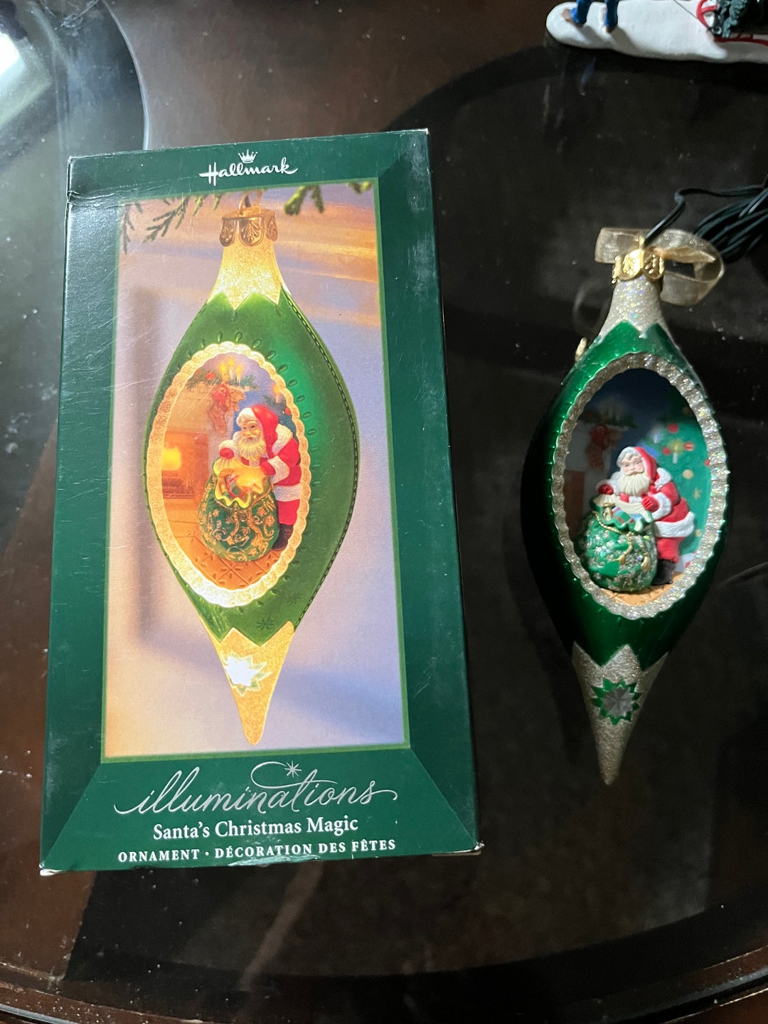 Hallmark Illuminations santas Christmas Magic Ornament Etsy