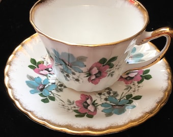 Salsa a juego Royal Ardalt Bone China Tea Cup. Inglaterra