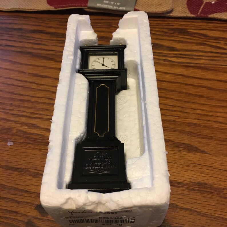 Dept 56 Metal Grandfathers Clock Etsy