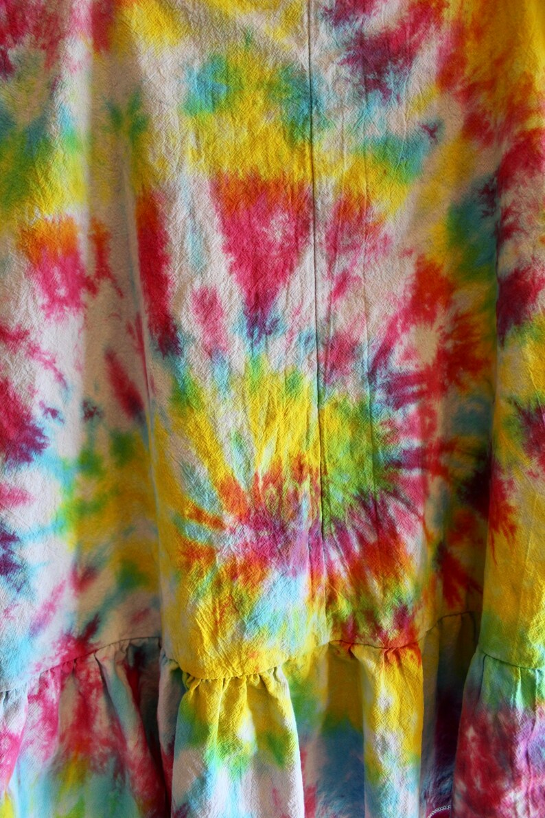 Tie Dye Dress Large Tie Dye Dress Cute Tie Dye Dress Tie Dye Thin Strap Dress Hippy Dress Colorful Tie Dye Boho Dress Tye Dye