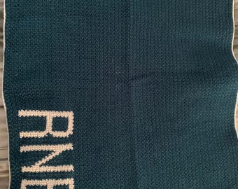 手作りベビーブランケット、パーソナライズされたベビーブランケット、かぎ針編みのベビーブランケット。