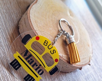 LE porte clé parfait pour remercier le chauffeur d'autobus scolaire, il gardera la clé du bus pour le conducteur