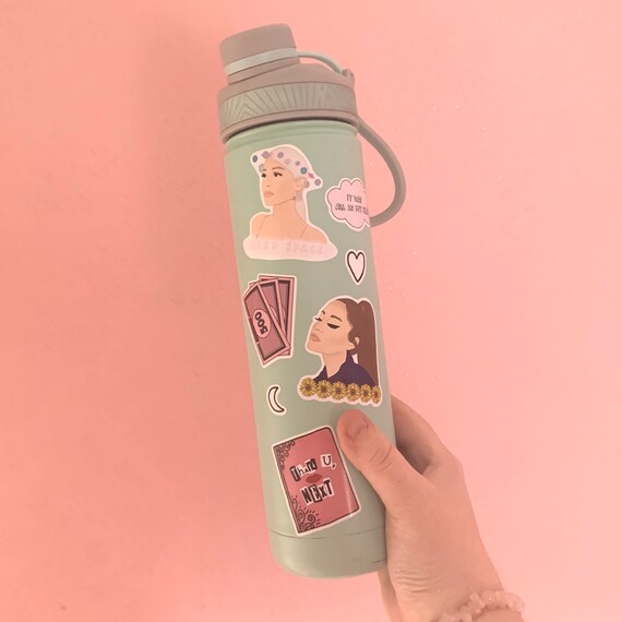 Ariana Grande Sticker Sheet Durable Vinyl Water Bottle Stickers Rainbow Stickers