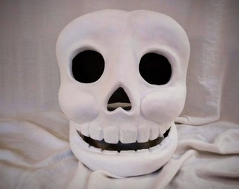 Large Halloween Day of the Dead Paper Mache Skull Mask