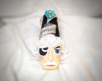 Herr Drosselmeyer from the Ballet The Nutcracker Decorated Pointe Shoe Ornament