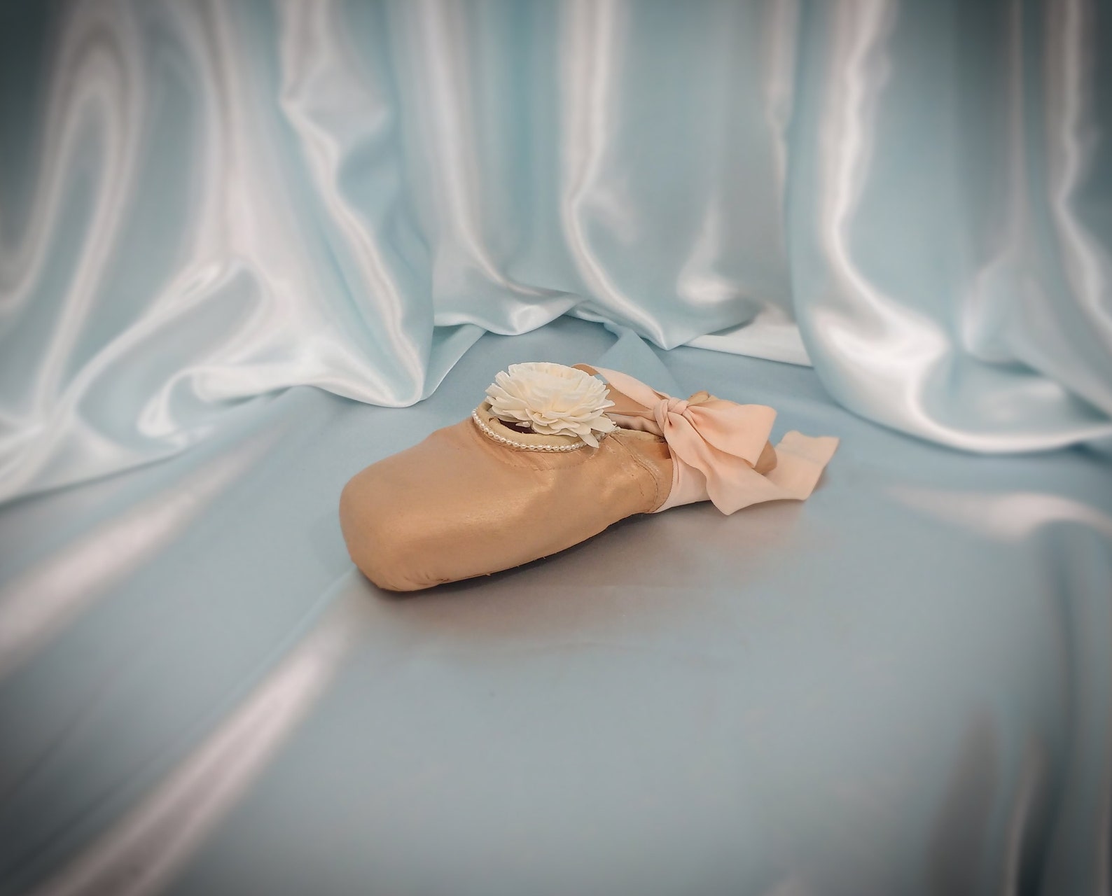 brushed gold clara dancer gift, gold ballet gift, nutcracker ballet decor, upcycled unique gift, brushed gold decor, clara decor