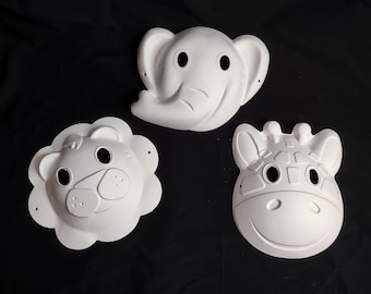 Kid Animal Mask, Paper Pulp Masquerade Mask, DIY Crafts For Kids