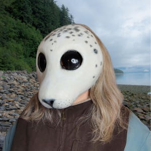 Handcrafted Harbor Seal Mask – Lifelike, Artist-Designed, and Eco-Conscious