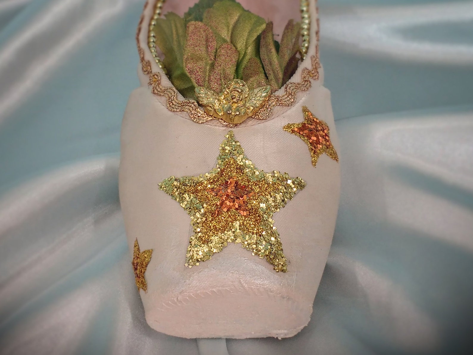 gold star dancer gift, gold ballet gift, unique gift, unique gold gift, goddess of dance glitter star, ballet gift, decorated po