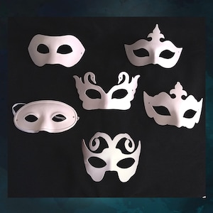 Blank Paper Pulp Masquerade Mask: DIY Craft Supply