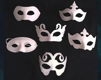 Blank Paper Pulp Masquerade Mask: DIY Craft Supply