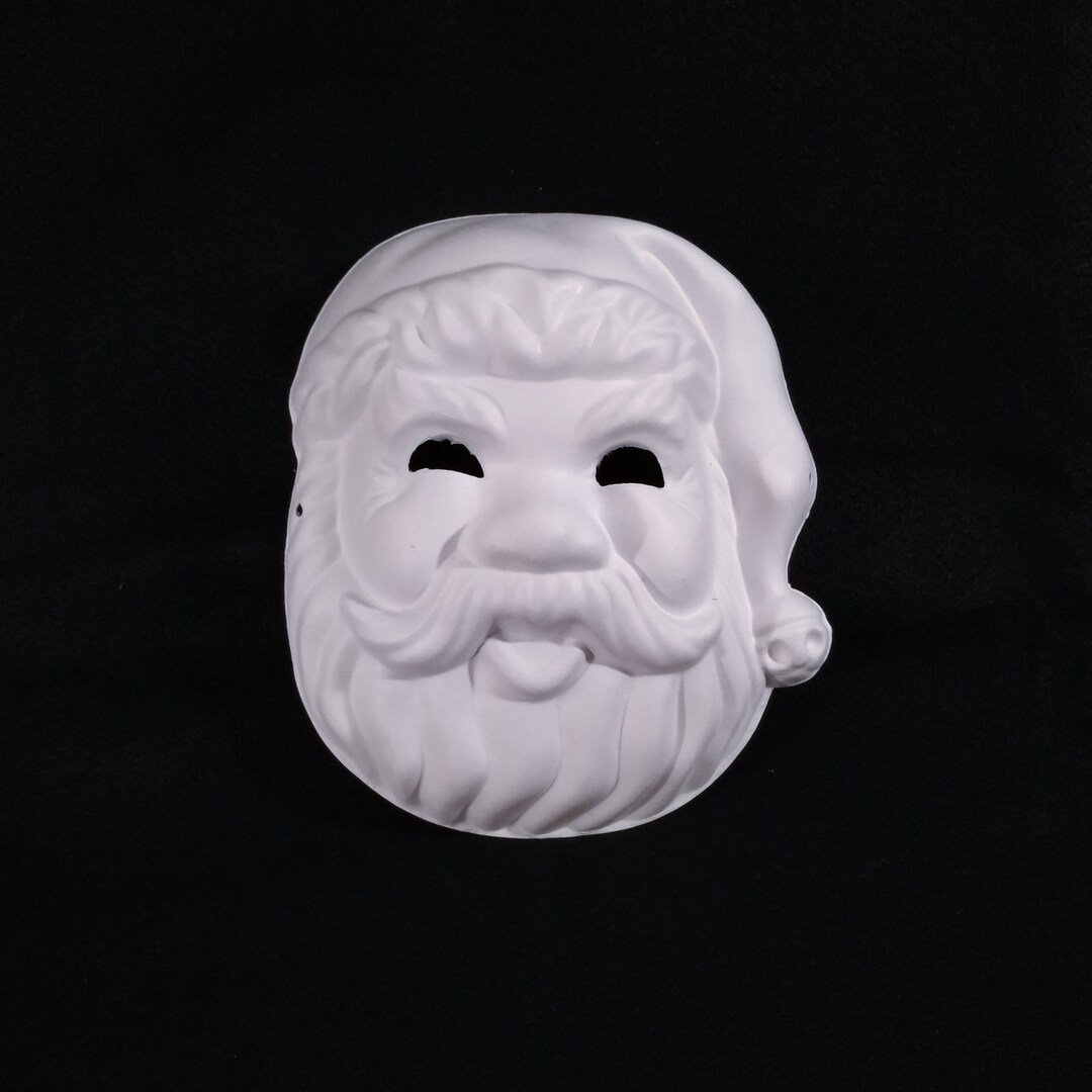 Blank Santa Claus Mask DIY Santa Mask Christmas Mask Craft Supplies blank-santa-claus-mask-diy-santa-mask-christmas-mask-craft-supplies