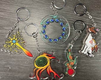 Okami Acrylic Keychain Charms