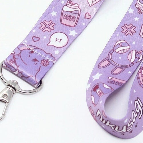 Goth Lanyard 36 Long/1 Wide Kawaii Bunny Lanyard Creepy Etsy