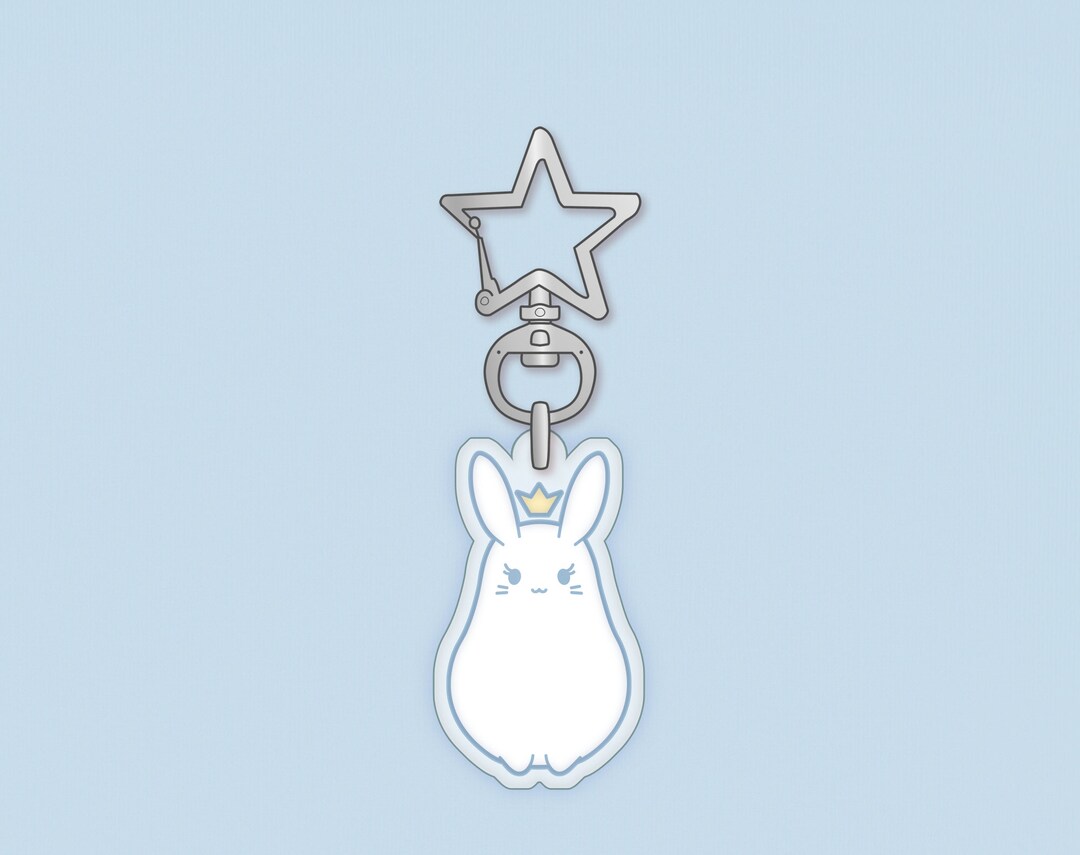 Princess Rabbit Keychain | 1.5” | Kawaii Animal Charm, Ita Bag ...