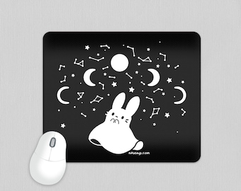 Lunar Phases Mousepad | Creepy cute desk pad, Yami kawaii desk accessory, Work from home office supply, Programmer gift, Celestial aesthetic
