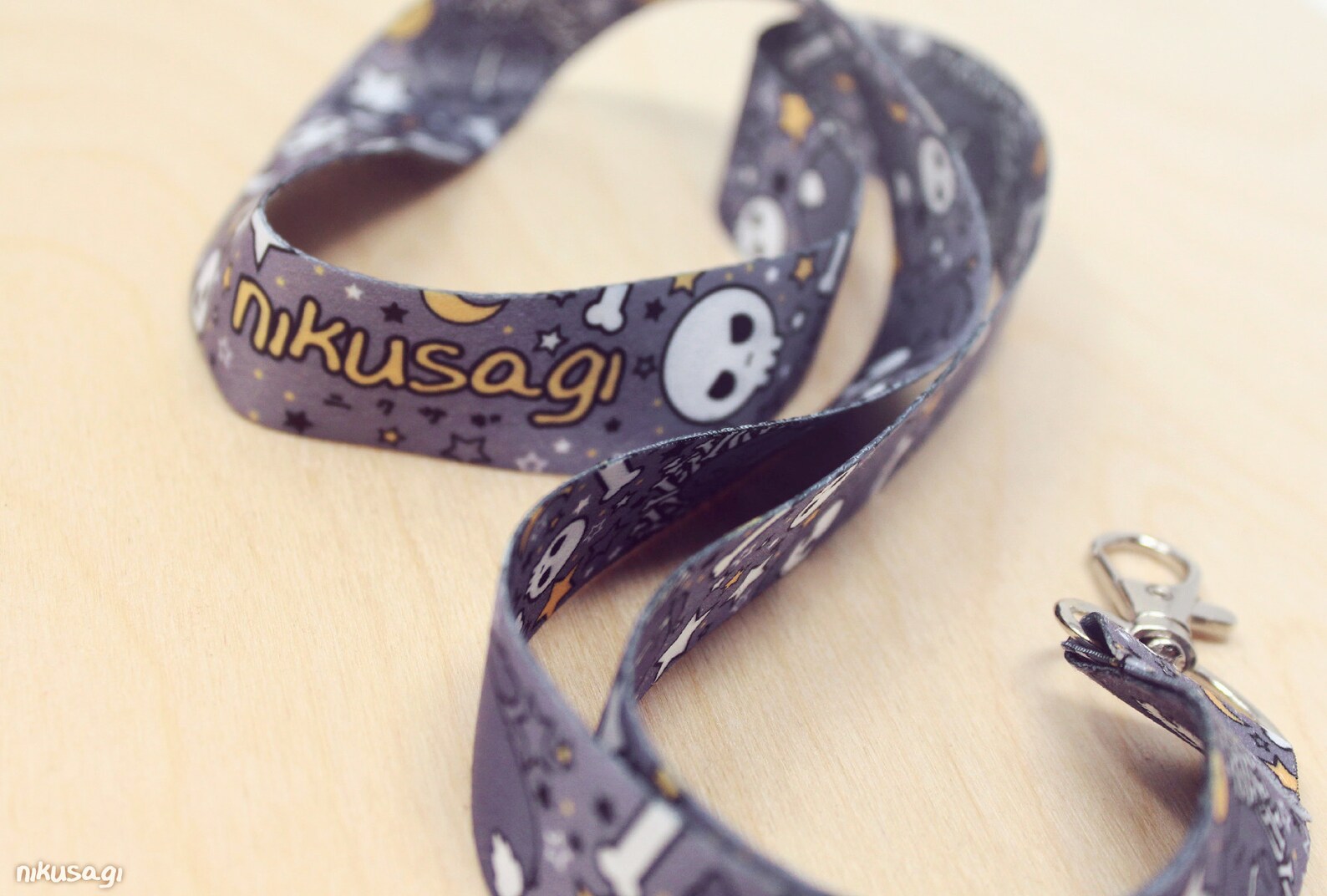 Goth Lanyard 36 Long/1 Wide Kawaii Bunny Lanyard Creepy Etsy