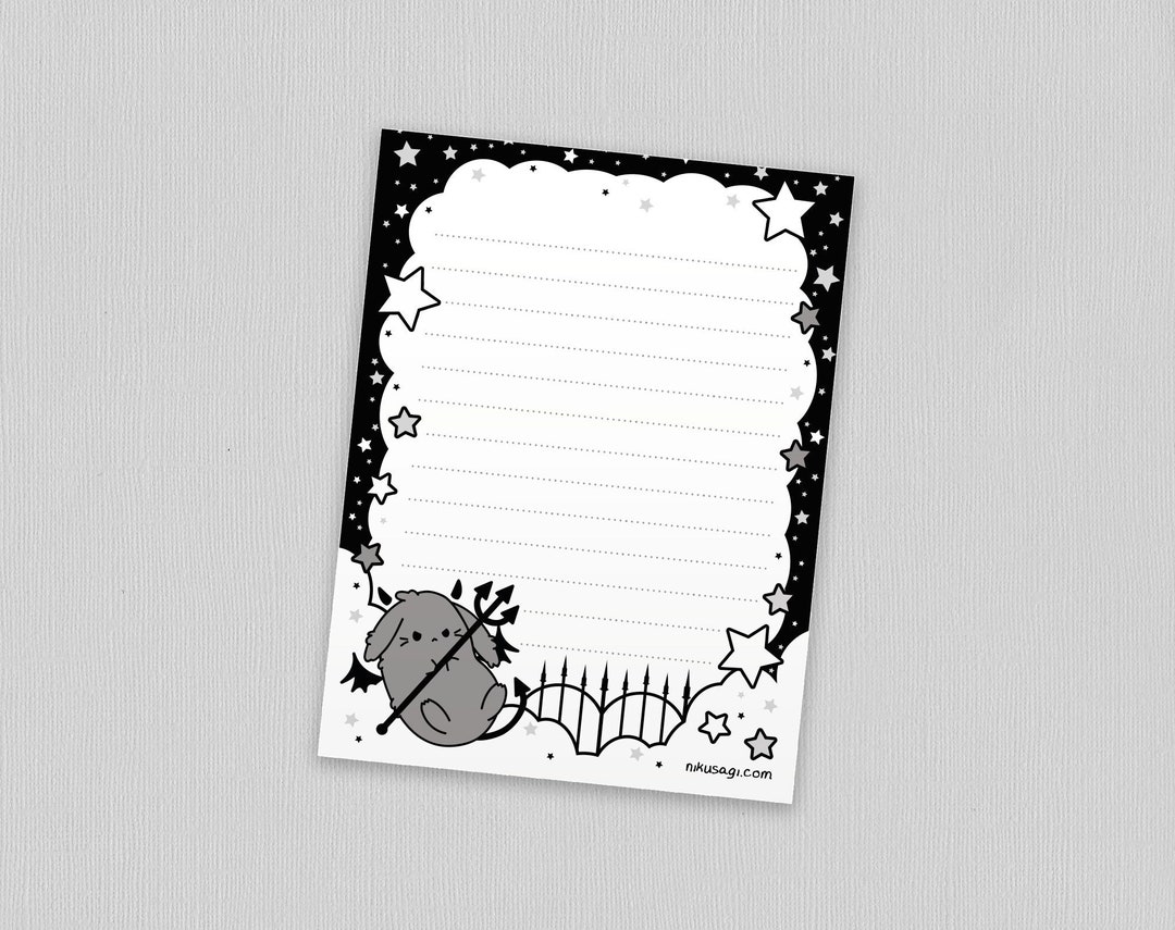 Bat Bunny Memo Pad 4 X 5.5 Pastel Goth Note Pad, Kawaii Stationery, Grid  Paper Pad, Cute Halloween, Tear Away Paper, Witchy Aesthetic 