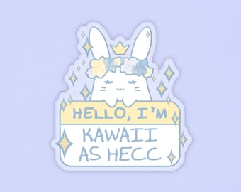 Pin Kawaii / 1.3" / Lindo broche pastel, accesorio de hada kei para mochila, joyería de conejita princesa, regalo geek divertido, regalo para amantes del anime