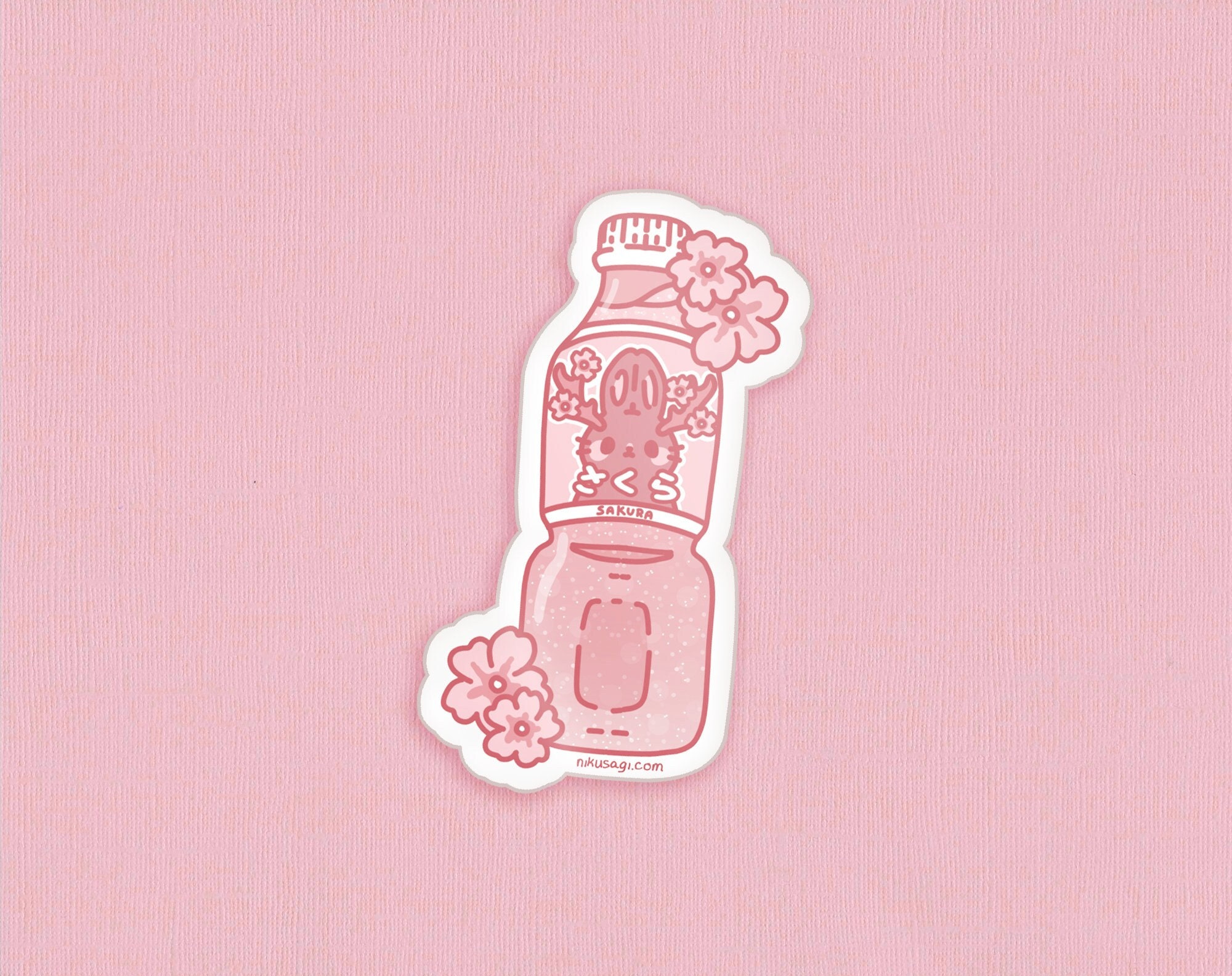 Sakura Drink Sticker 3 Kawaii Bunny Laptop Sticker, Pastel Aesthetic, Cute  Jackalope, Anime Flake Sticker, Japanese Food Stationery -  Finland