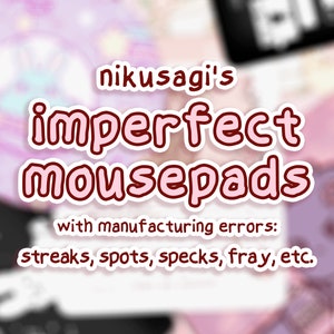 FLAWED but Functional Mousepads | Kawaii computer accessories, Cute bunny mouse mat gift, Work from home office supplies | READ DESCRIPTION