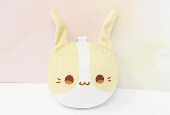 Kawaii Pulling Ears Bunny Plush Keychain