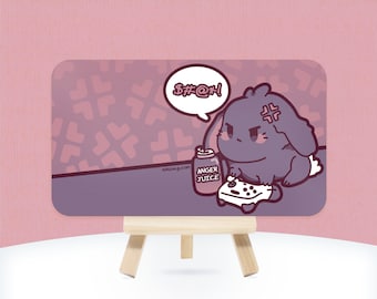 Sassy Gaming Bunny Print | Cardstock hanging picture, Gamer image, Egirl artwork, Funny nerd present, Otaku, Energy drink, Game controller
