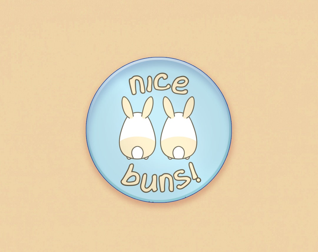 Laughing Rabbit Pin Funny Bunny Pin - 1.5