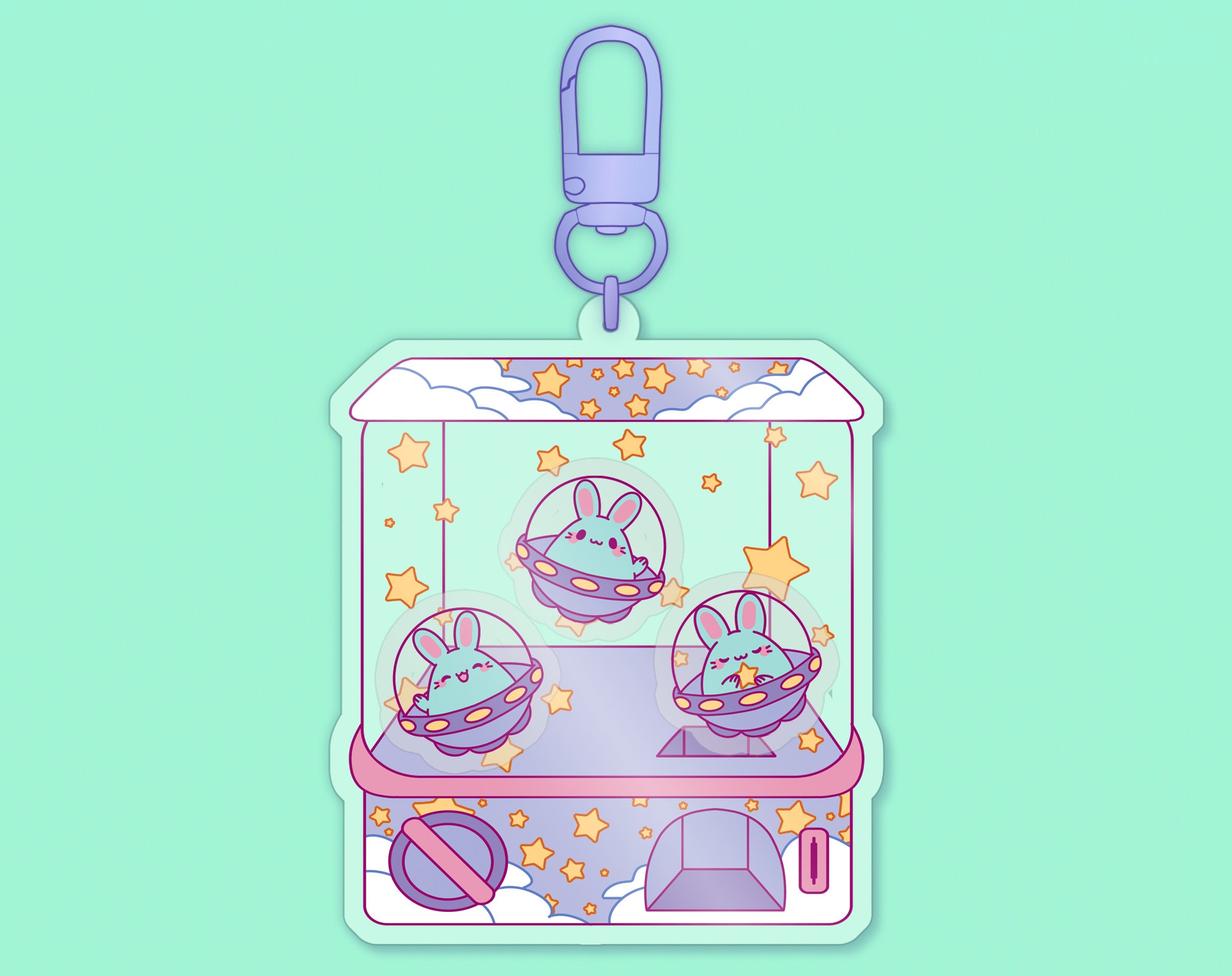 Aliencore Epoxy Shaker Charm | Creepy Cute Cryptidcore, Yami