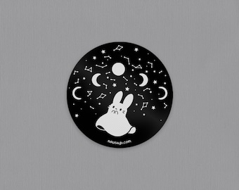 Lunar Phases Drink Coaster | 3.5” | Office desk accessories, Goth decor, Housewarming gift, Creepy cute ghost art, Halloween decoration