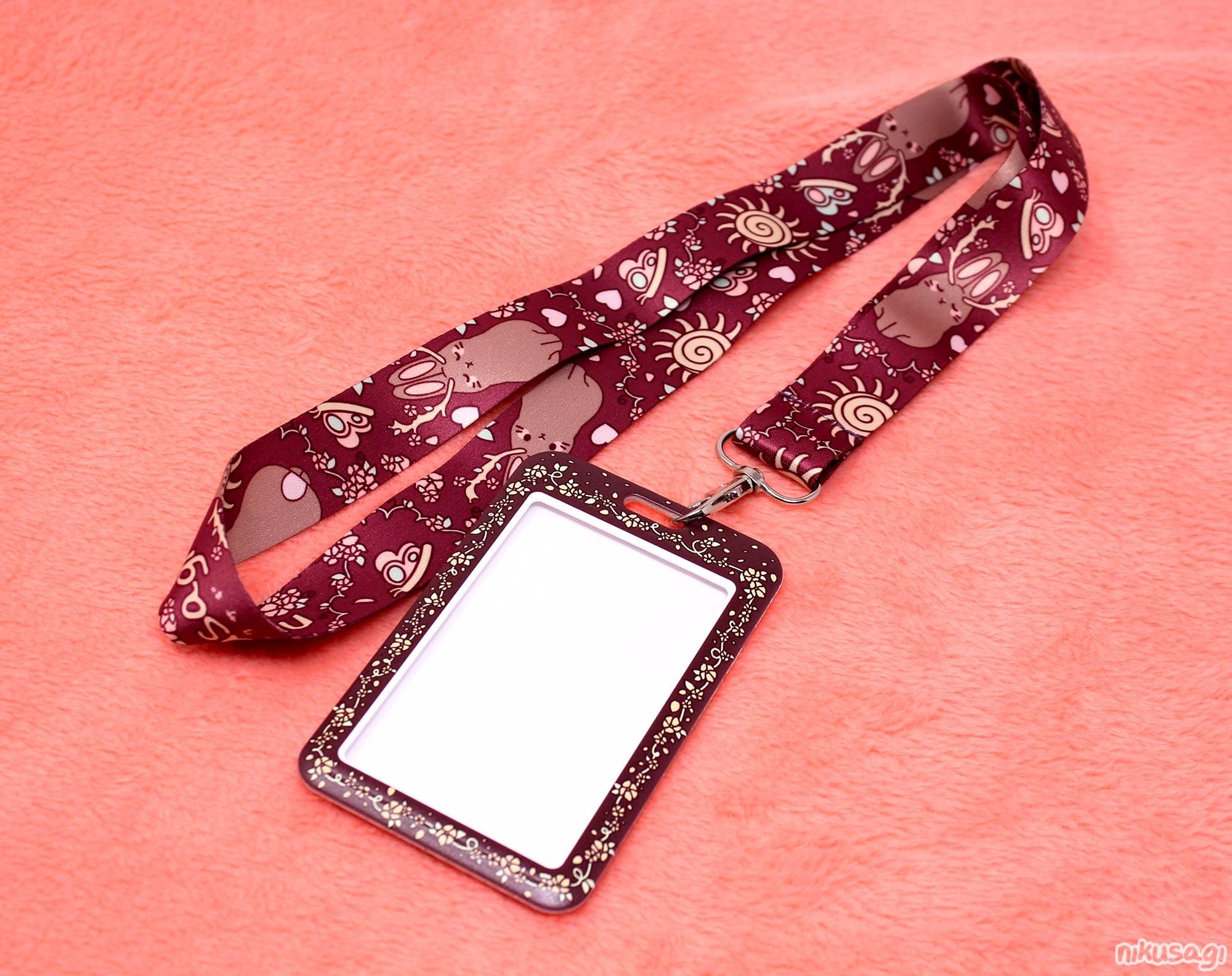 Sunflower Badge Holder, Cute Flower ID Card Holder with Lanyard Card Holder Keychain with Zippers Lanyard Purse for Nurses Teachers Students