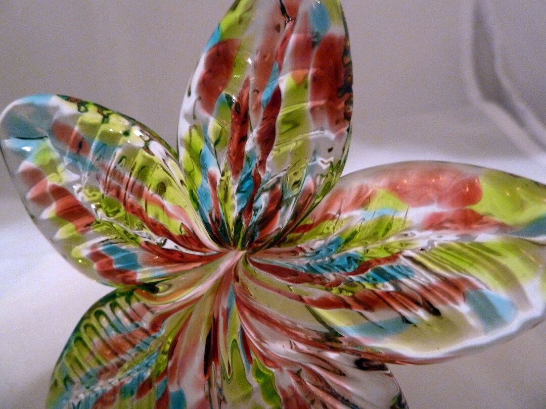 Flower That Never Dies Chartreuse, Pink and Aqua Etsy