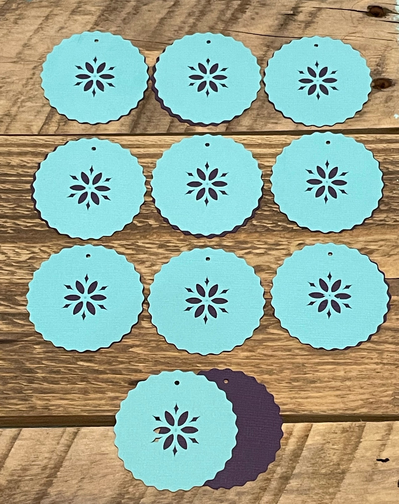 Paper Craft Scalloped Gift Tag Cardstock Gift Tags Cardstock Etsy