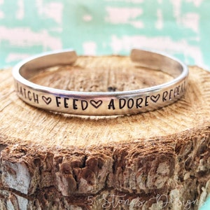 Latch Feed Adore Repeat, Normalize Breastfeeding, Breast Is Best, Breastfeeding Bracelet, Nursing Bracelet, Breast Milk Jewelry image 1